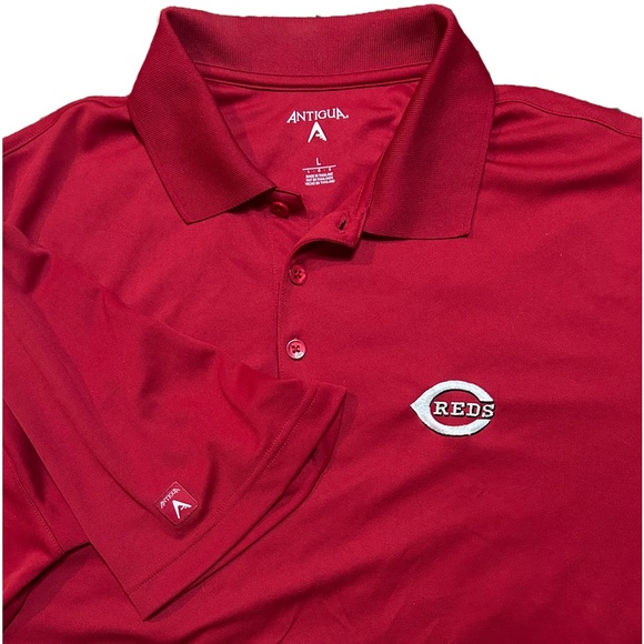 Cincinnati Reds Men’s Red Polo - Picture 7 of 8